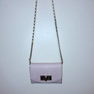 Lilac Turnlock X-Body Bag